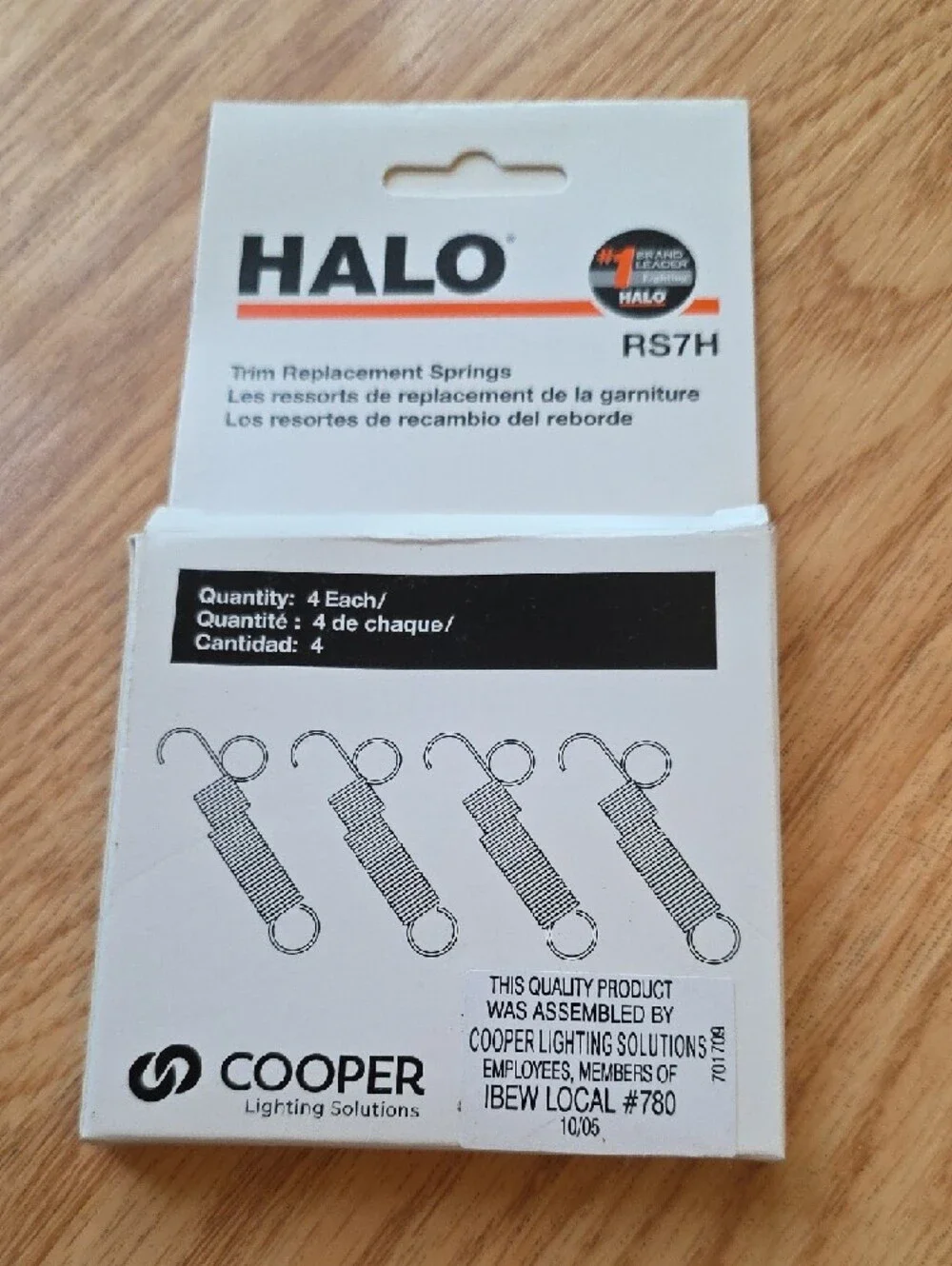 HALO RS7H Trim Replacement Springs - White Boxes (8 Pack)